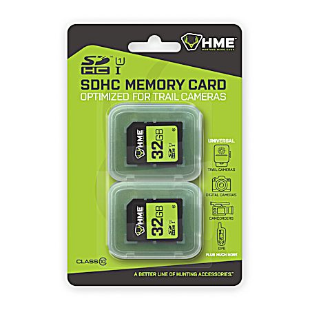 32GB SD Memory Card - 2 Pk