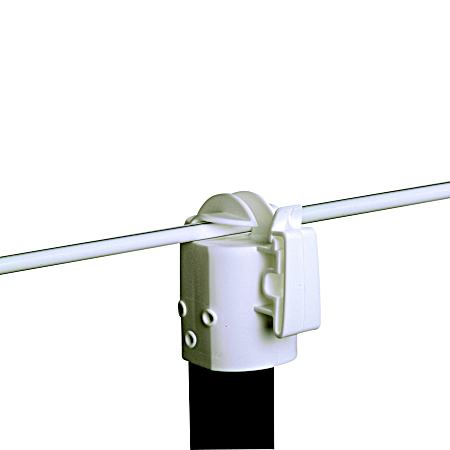 White T-Post Topper Insulators - 10 Pk