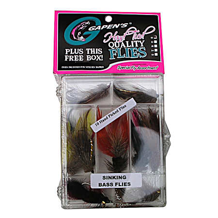 10 Pc. Assorted Flies - Sinking Bass Kit