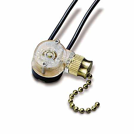 Single Circuit Brass Pull-Chain Switch