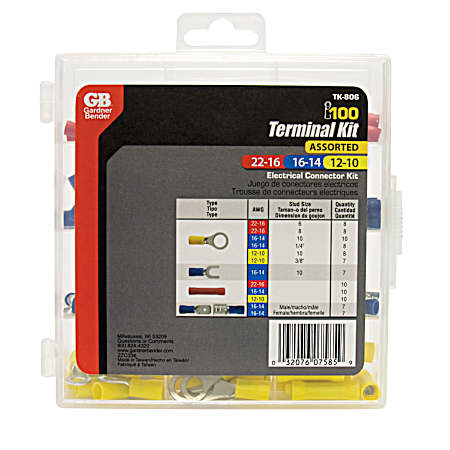 100 Pc. Terminal Kit