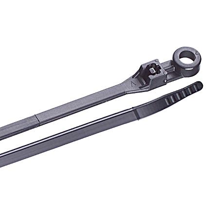 8 In. 50 lb. Cable Tie Mounting  - Black