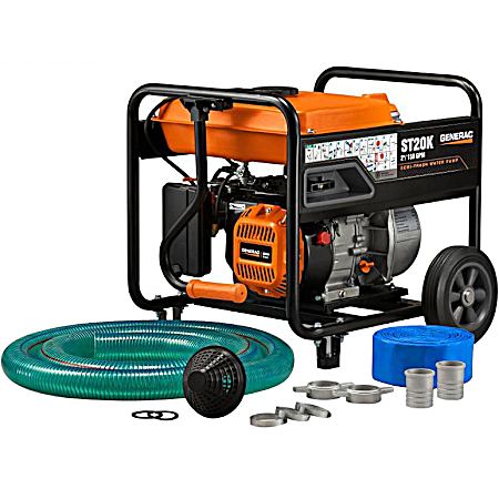 2 in Semi-Trash Water Pump w/ Hose  Kit