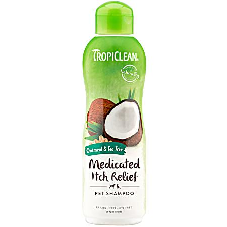 20 fl oz Oatmeal & Tea Tree Medicated Itch Relief Pet Shampoo