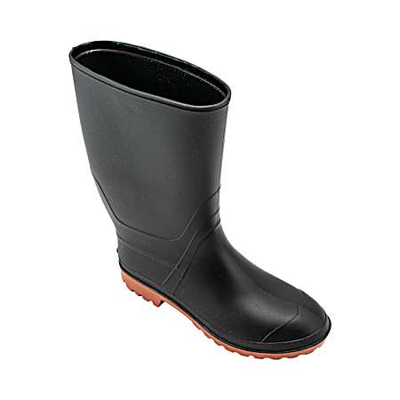 Men's Black/Red Synthetic Rubber Boots