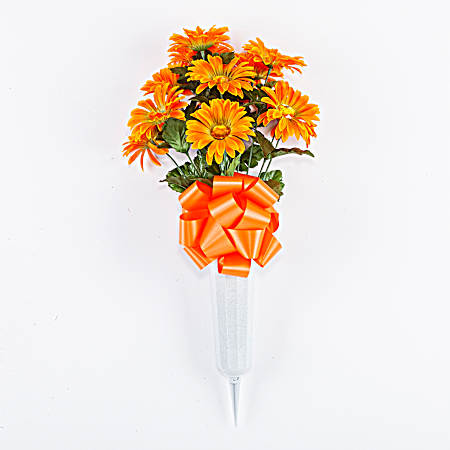 Gerbera Gem Memorial Vase - Assorted