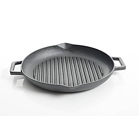 Addlestone 12 in Preseasoned Cast Iron Grill Pan
