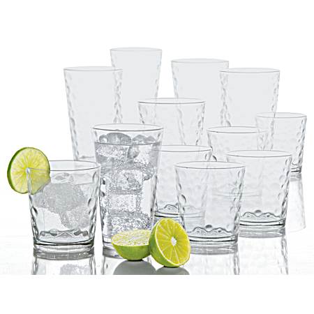 Bubblers Tumbler Glassware Set - 16 pc
