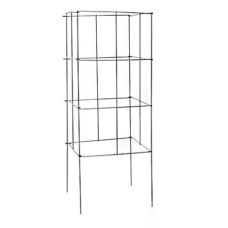 42 in Heavy-Duty Galvanized Square Plant Support