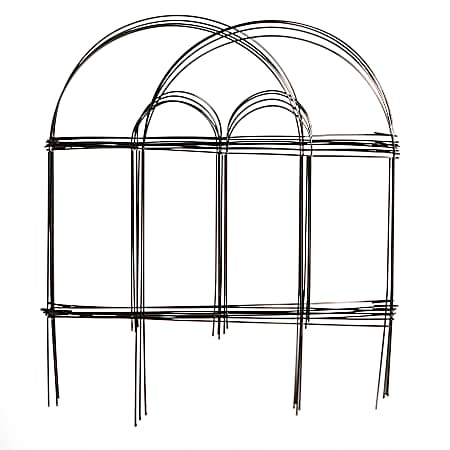 18 in x 8 ft Black Folding Fence