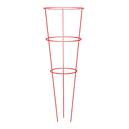 42 in Red Heavy-Duty Plant Support