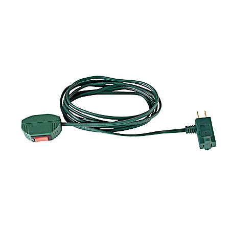 9.8 ft Green Indoor Extension Cord w/ Hand Switch