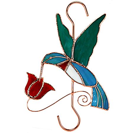 Hummingbird w/ Red Flower Hook