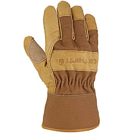 Men's Brown Grain Leather Work Gloves