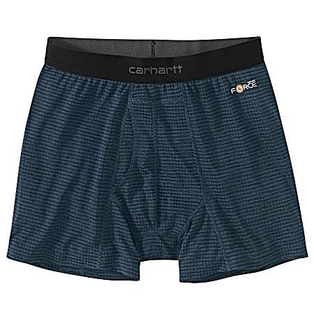 Men's Tech Navy Grid Boxer Briefs