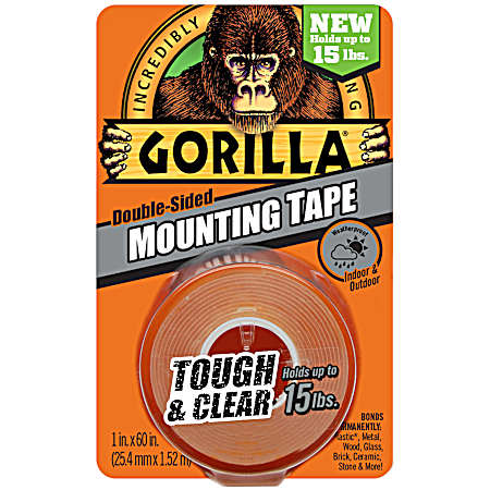 5 ft Clear Double-Sided Mounting Tape