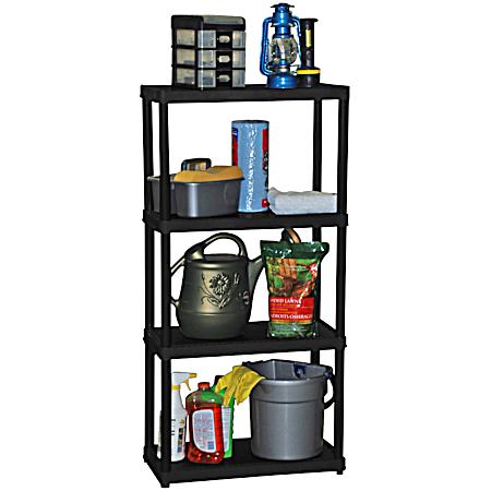 Black 4-Shelf Light Duty Unit