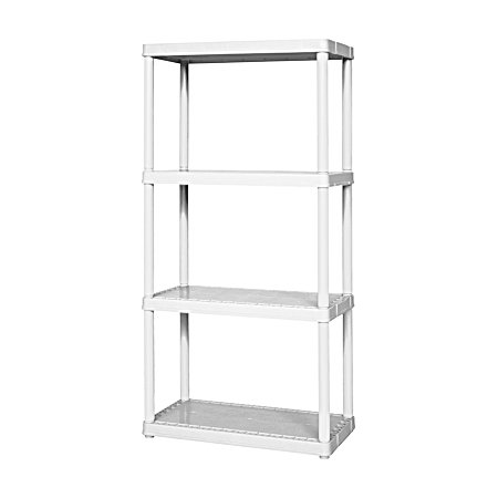 White 4-Shelf Light Duty Unit