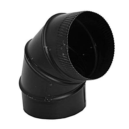 6 in. Black Adjustable Elbow