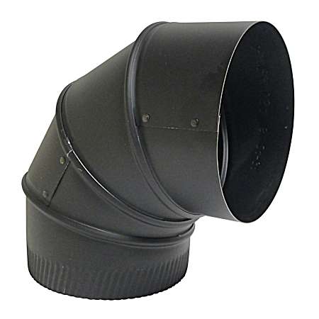 4 In. Adjustable Black Elbow