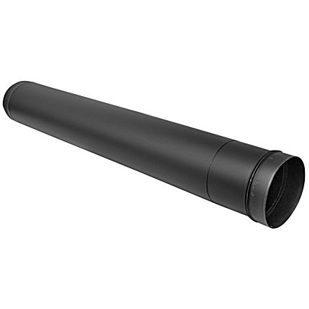 6 in DIA Black Telescoping Stove Pipe