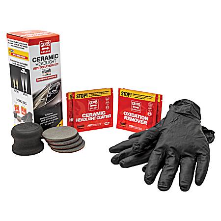 Ceramic Headlight Restoration Kit- Severe