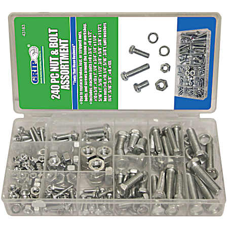 240 Pc. SAE Nut & Bolt Assortment