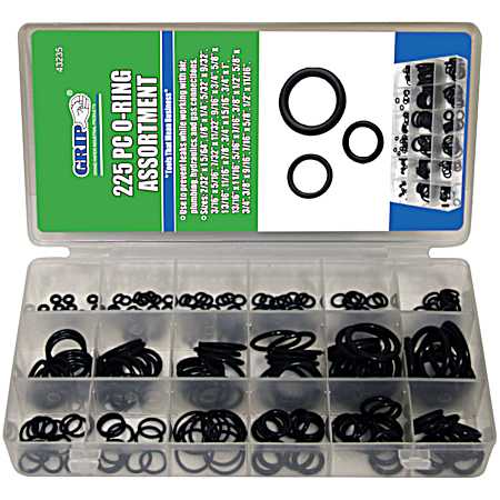 225 Pc. SAE O-Ring Assortment