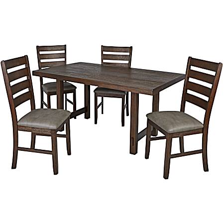 Sterling Walnut/Grey 5 pc Dining Set