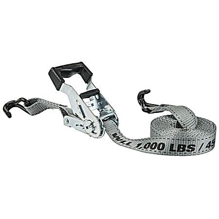 12 ft J-Hook Ratchet Tie Down - 4 Pk