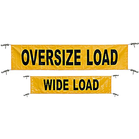 18 in x 84 in Reversible Oversize/Wide Load Banner w/ Grommets