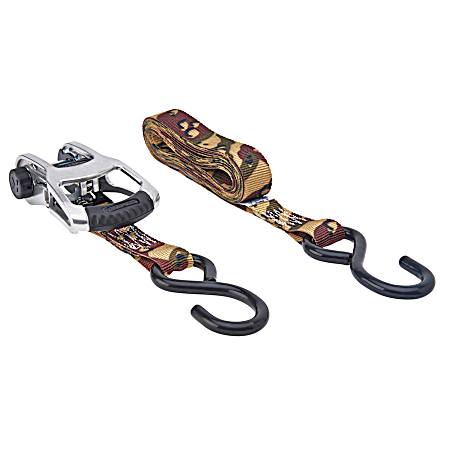 12 ft Camo Ratchet Tie-Downs - 2 Pk