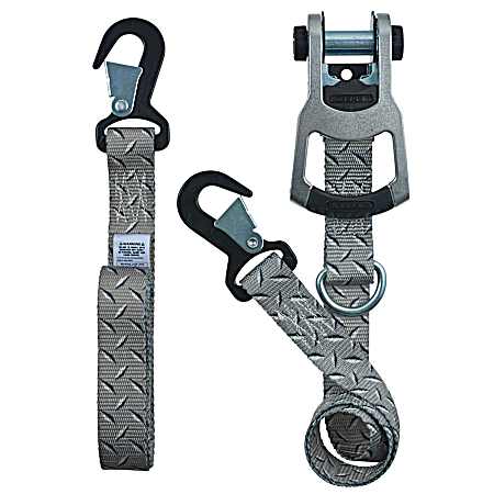 8 ft Diamond Plate Pattern Ratchet Tie-Down