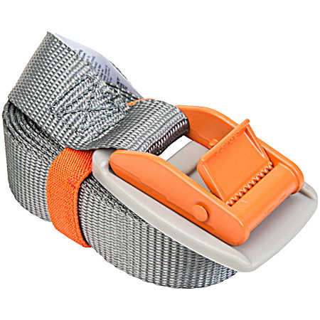 10 ft Silver/Orange Pro Grade Lashing Strap