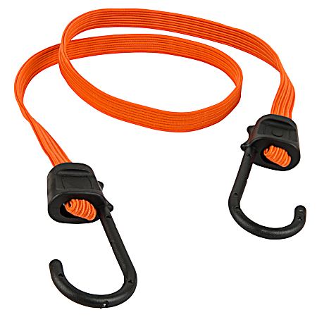 36 in Blaze Orange Flat Narrow Bungee Cords - 2 Pk