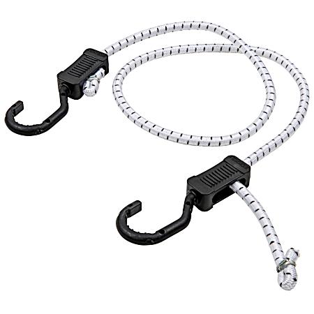 Eagle Claws Grey Adjustable Bungee Cord - 2 Pk
