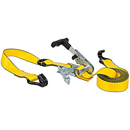 14 ft Yellow Side-Loading Ratchet Tie-Down