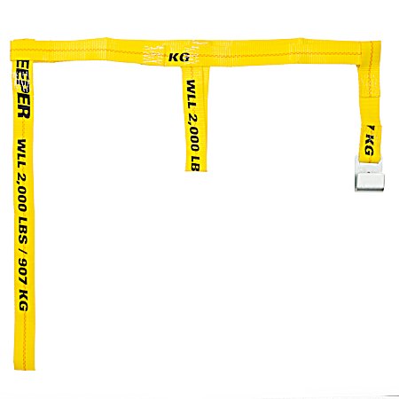 6.5 ft Yellow Automobile Tie-Down Dollie Strap