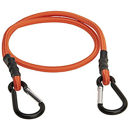 36 in Orange Carabiner Bungee Cords - 2 Pk