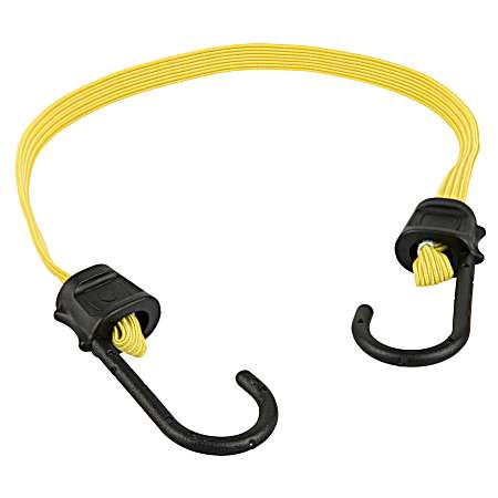 24 in Yellow Flat Narrow Bungee Cords - 2 Pk