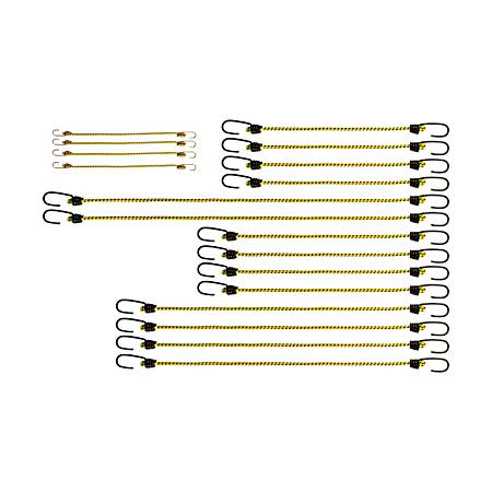 Round Bungee Cord Multi-Pack Assortment - 18 Pk