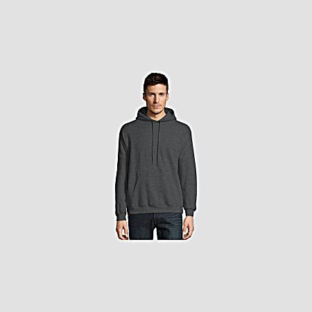 Men's EcoSmart Charcoal Heather Long Sleeve Fleece Hoodie