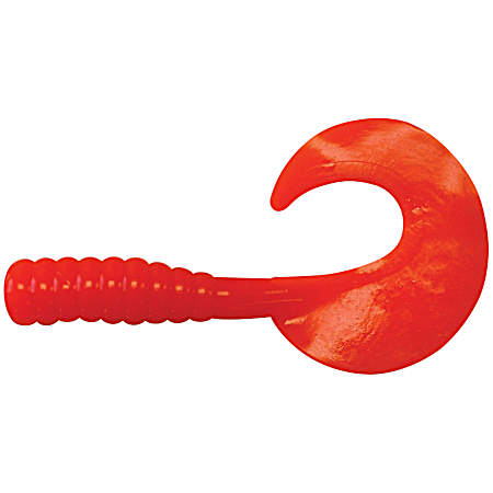 Mogambo Grub 6 in Orange Musky Bait - 10 Pk