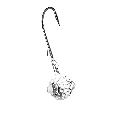 Silver Hammered Google Eye Jig