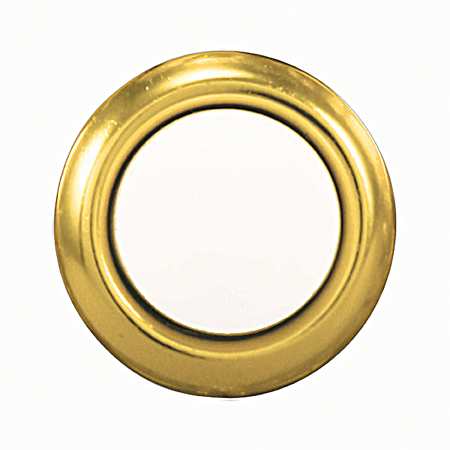 Gold w/ Pearl Center Wired LED Lighted Push-Button Doorbell