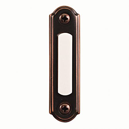 Oil-Rubbed Bronze Wired LED Lighted Push-Button Doorbell