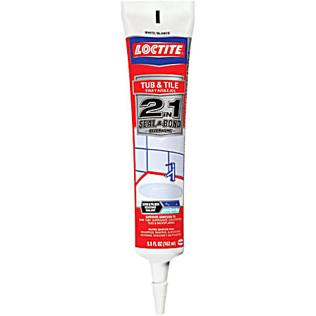 5.5 fl oz White Polyseamseal Tub & Tile Adhesive Caulk