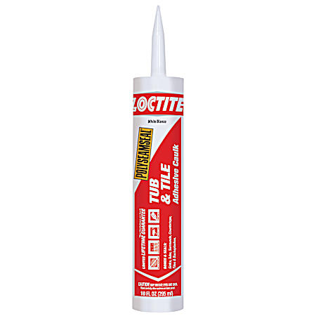 10 fl oz White Polyseamseal Tub & Tile Adhesive Caulk