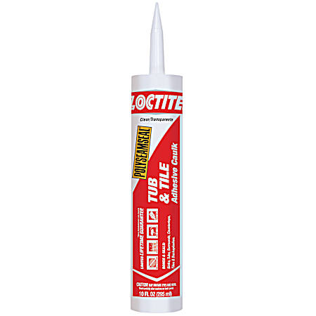 10 fl oz Clear Polyseamseal Tub & Tile Adhesive Caulk