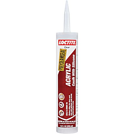 Polyseamseal Clear Acrylic Caulk w/ Silicone
